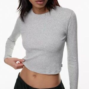 Aritizia grey TNA waffle knit